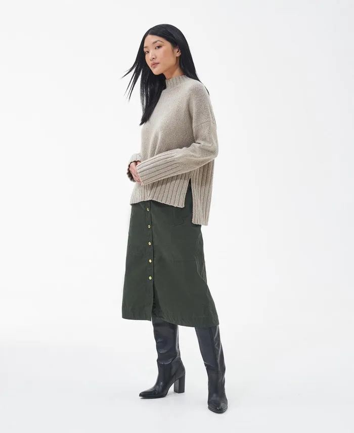 Women Sweaters and Knitwear Barbour Winona Knitted Jumper Antique Classic White Women Sweaters and Knitwear Barbour Winona Knitted Jumper Antique Classic White