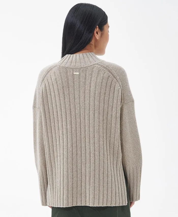 Women Sweaters and Knitwear Barbour Winona Knitted Jumper Antique Classic White Women Sweaters and Knitwear Barbour Winona Knitted Jumper Antique Classic White