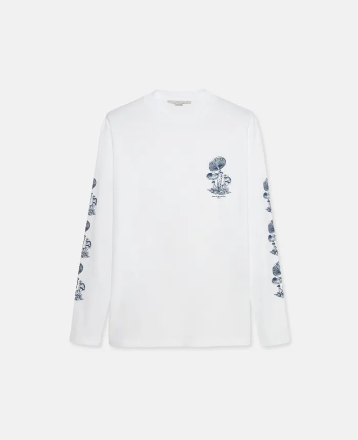 Women Sweatshirts And TShirts Stella McCartney Mushroom LongSleeve TShirt White Multicolour Women Sweatshirts And TShirts Stella McCartney Mushroom LongSleeve TShirt White Multicolour