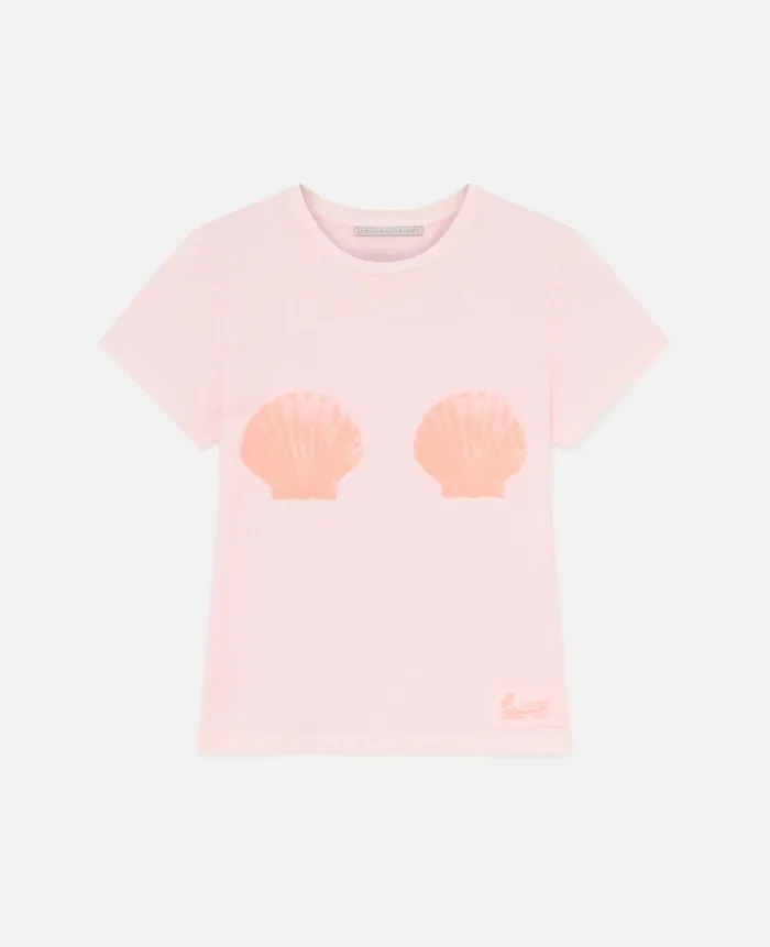 Women Sweatshirts And TShirts Stella McCartney Seashell Crewneck TShirt Light Pink Women Sweatshirts And TShirts Stella McCartney Seashell Crewneck TShirt Light Pink