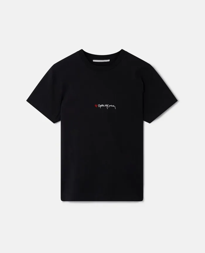 Women Sweatshirts And TShirts Stella McCartney Stella Iconics Love Logo TShirt Black Women Sweatshirts And TShirts Stella McCartney Stella Iconics Love Logo TShirt Black