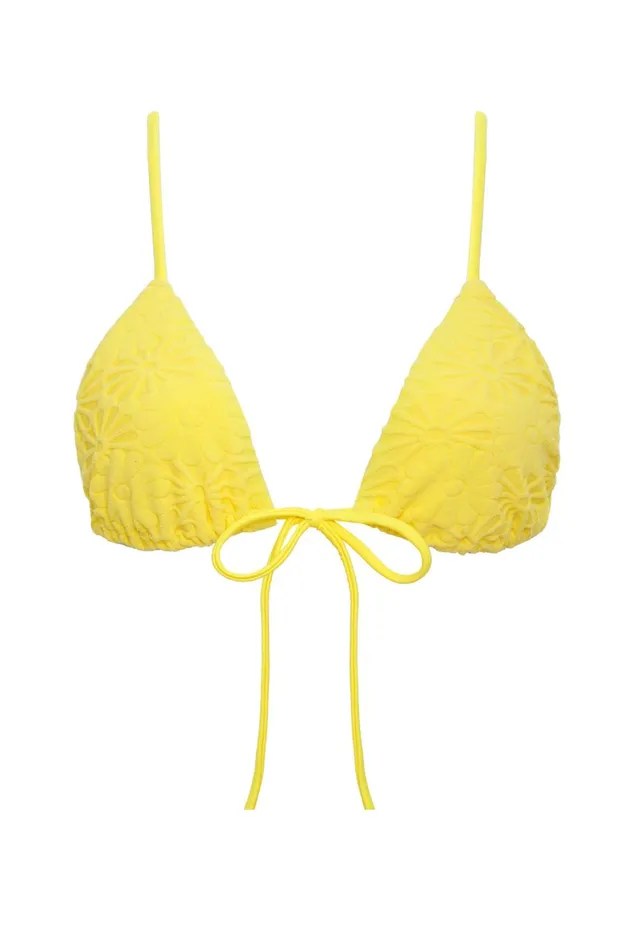 Women Swim For Love and Lemons Cruz Swim Top Yellow Women Swim For Love and Lemons Cruz Swim Top Yellow