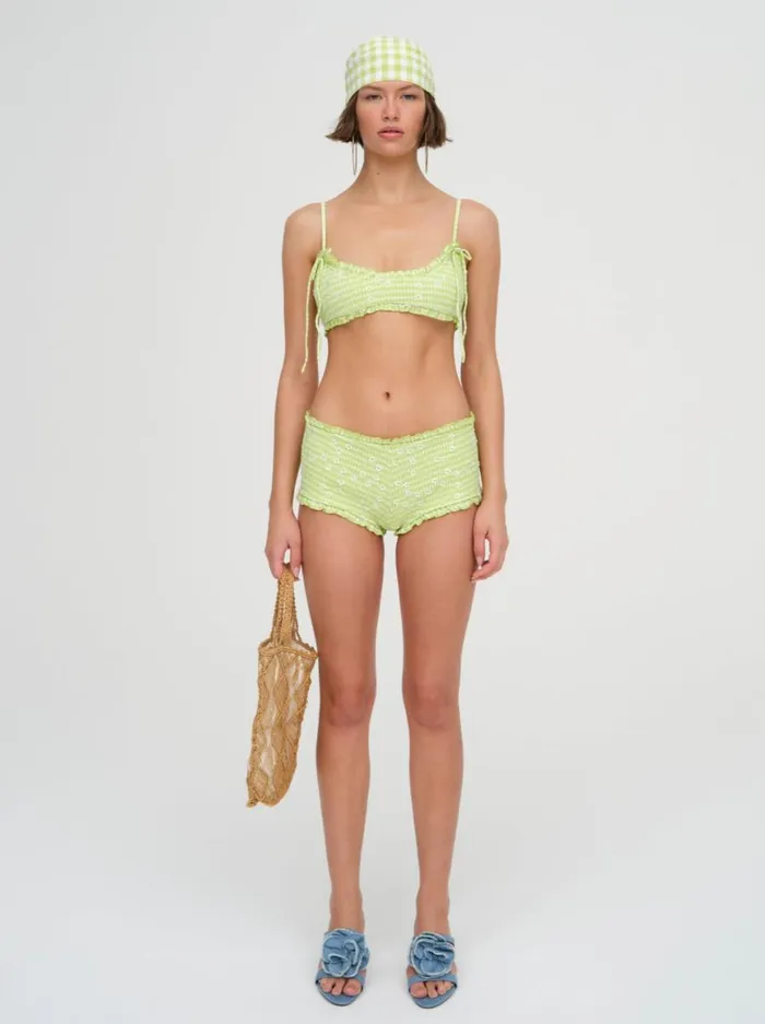 Women Swim For Love and Lemons Henry Swim Short Green Women Swim For Love and Lemons Henry Swim Short Green
