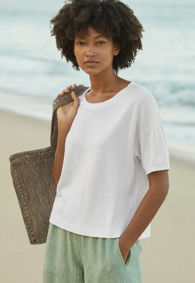 Women Tshirt White Poetry Fashion TShirt and Tops