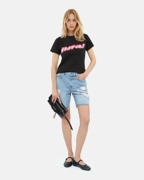 Women Tshirts The Kooples What Is Black TShirt Black
