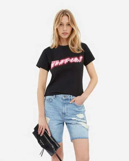 Women Tshirts The Kooples What Is Black TShirt Black
