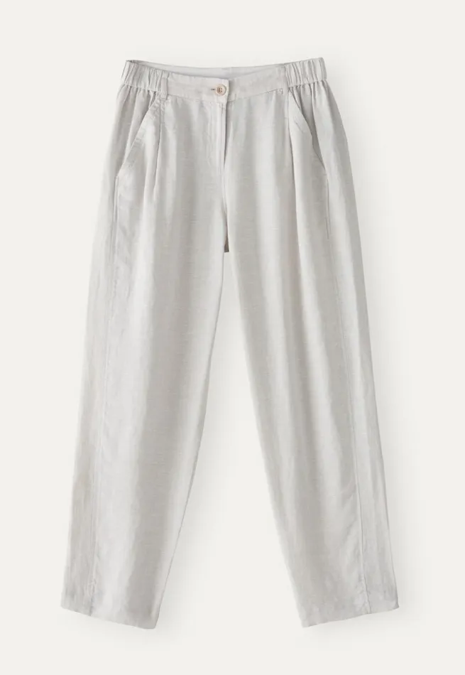 Women Tailored Trousers Ice Grey Poetry Fashion Trousers and Shorts