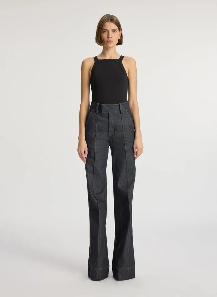 Women Tees and Tanks ALC Hannah Cotton Rib Tank Black