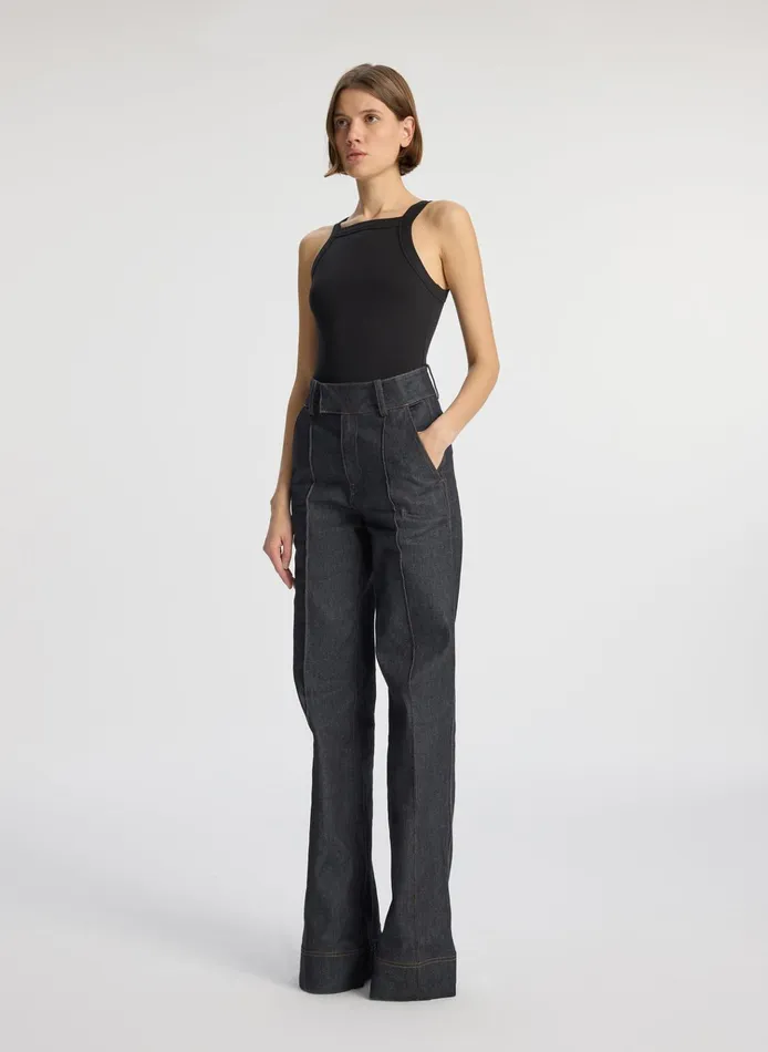 Women Tees and Tanks ALC Hannah Cotton Rib Tank Black