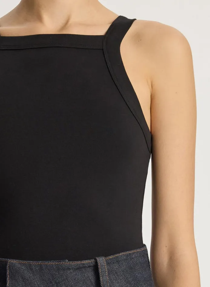 Women Tees and Tanks ALC Hannah Cotton Rib Tank Black