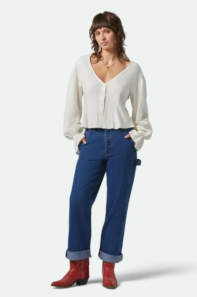 Women The Meadow Blouse Off White Brixton Flannels and Buttonups