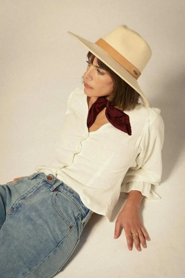 Women The Meadow Blouse Off White Brixton Flannels and Buttonups