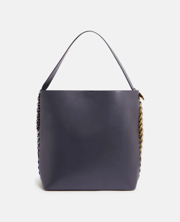 Women TopHandle Bags Stella McCartney Frayme Tote Bag Shadow Black Women TopHandle Bags Stella McCartney Frayme Tote Bag Shadow Black