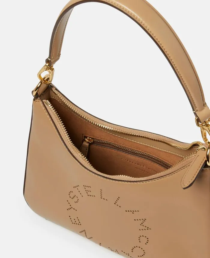 Women TopHandle Bags Stella McCartney Logo Crossbody Shoulder Bag Natural Women TopHandle Bags Stella McCartney Logo Crossbody Shoulder Bag Natural