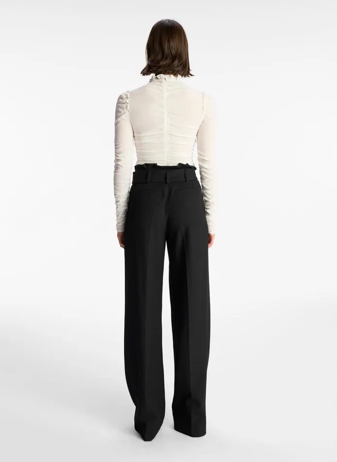 Women Tops ALC Beckett Silk Top Whisper White