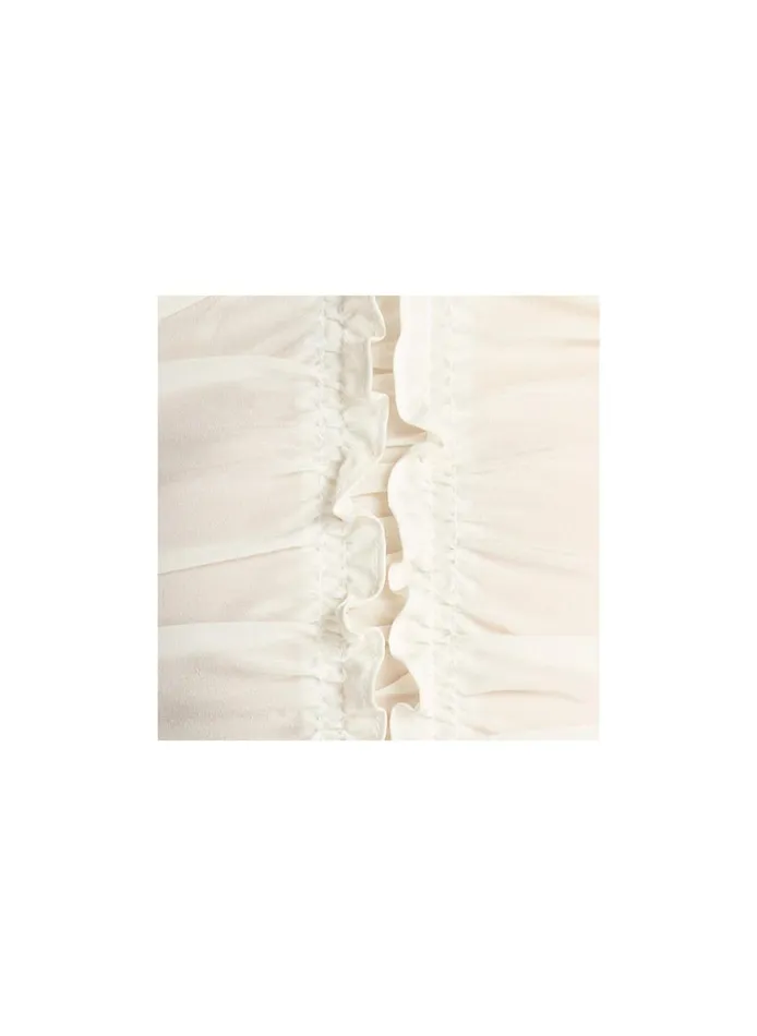 Women Tops ALC Beckett Silk Top Whisper White