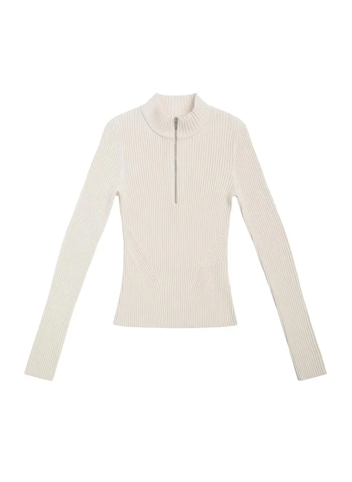 Women Tops ALC Noa Knit Top Almond Cream