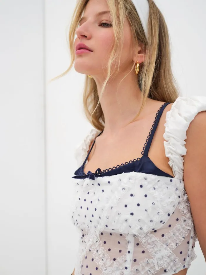 Women Tops For Love and Lemons Carmen Top White Women Tops For Love and Lemons Carmen Top White