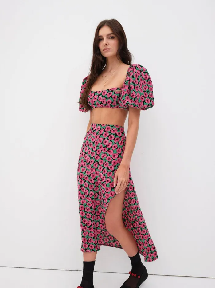 Women Tops For Love and Lemons Dolcetto Crop Top Red Women Tops For Love and Lemons Dolcetto Crop Top Red