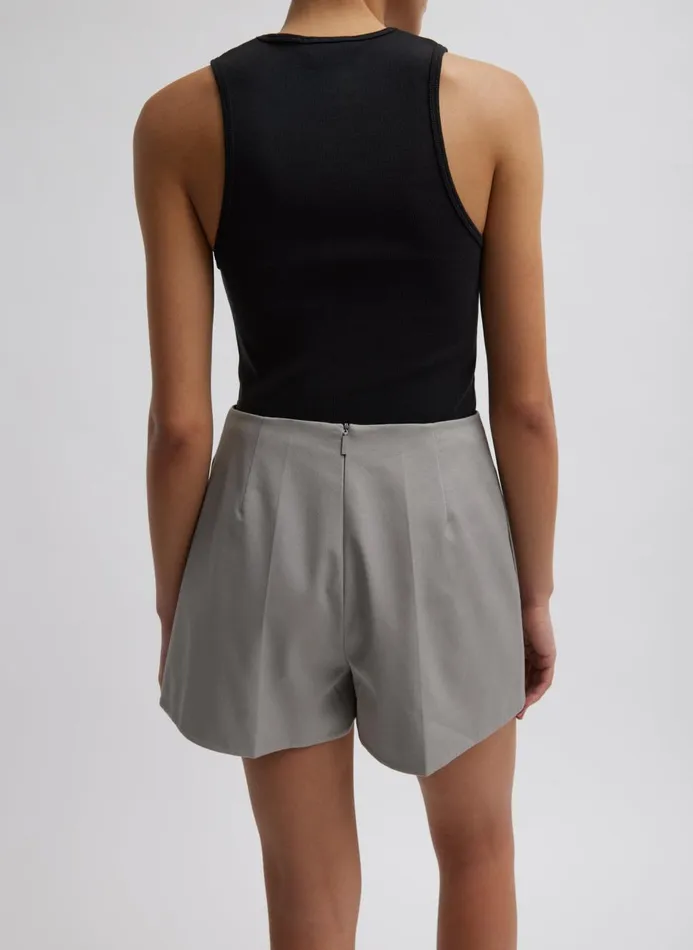 Women Tops Tibi Ribbed TShirt Tank Black