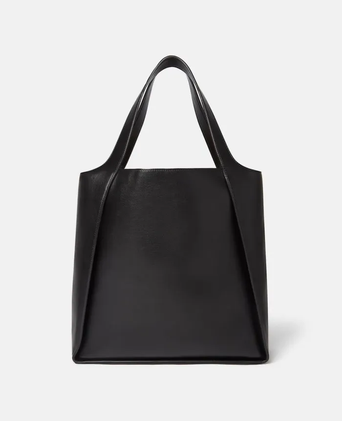 Women Tote Bags Stella McCartney Stella Logo Square Tote Bag Black