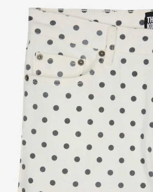 Women Trousers and Jeans The Kooples Beige Polka Dot Slim Jeans Beige Grey