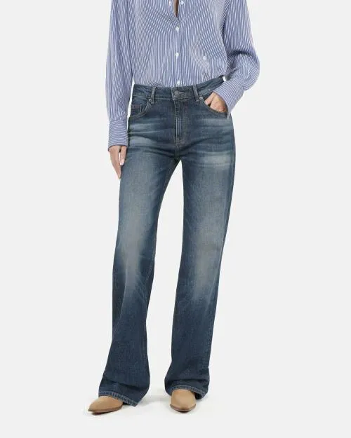 Women Trousers and Jeans The Kooples Blue Flare Jeans Blue Electric