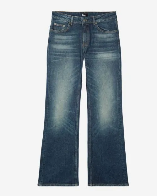 Women Trousers and Jeans The Kooples Blue Flare Jeans Blue Electric