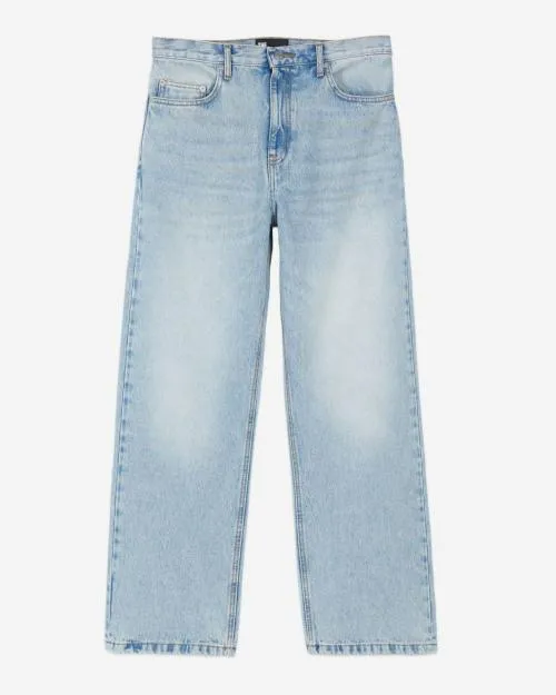 Women Trousers and Jeans The Kooples Light Blue Boyfriend Jeans Blue Bleached Navy