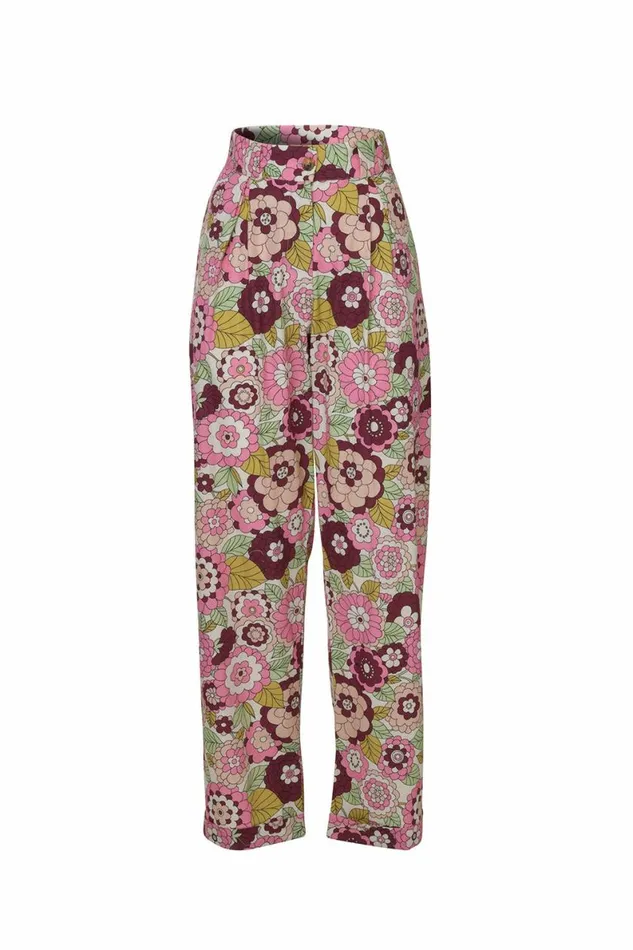 Women Trousers DODO BAR OR Lana Pants F3 Pink