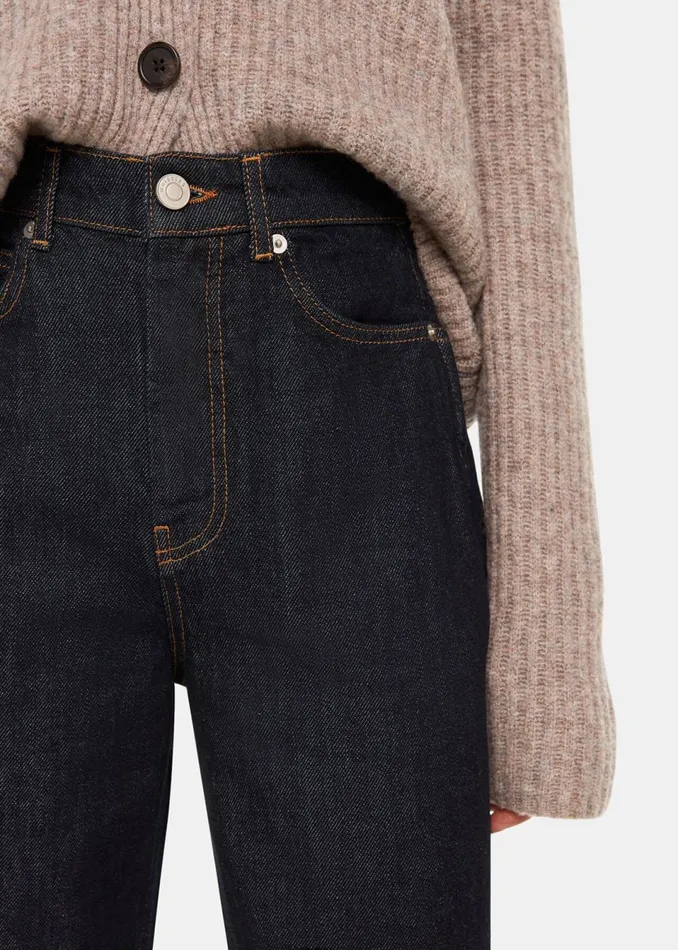 Women Trousers Whistles Dark Denim Authentic Barrel Leg Jean
