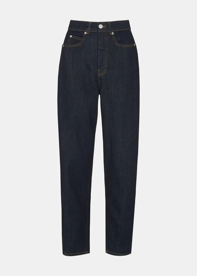 Women Trousers Whistles Dark Denim Authentic Barrel Leg Jean