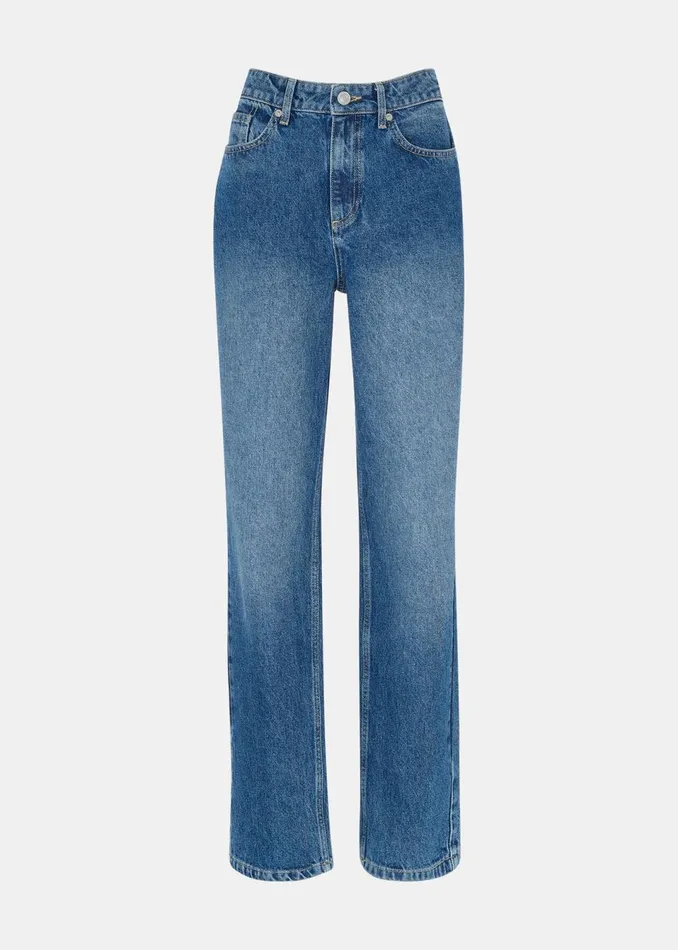 Women Trousers Whistles Denim Straight Leg Full Length Jean