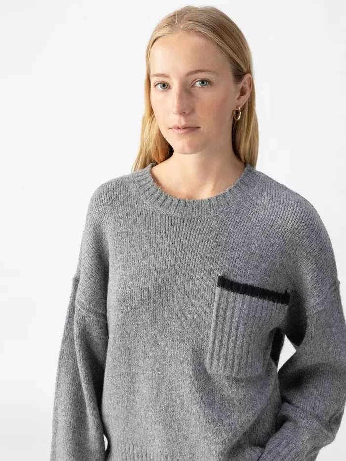 Women Uptown Girl Sweater Heather Ash Sanctuary Clothing Sweaters and Cardis Women Uptown Girl Sweater Heather Ash Sanctuary Clothing Sweaters and Cardis