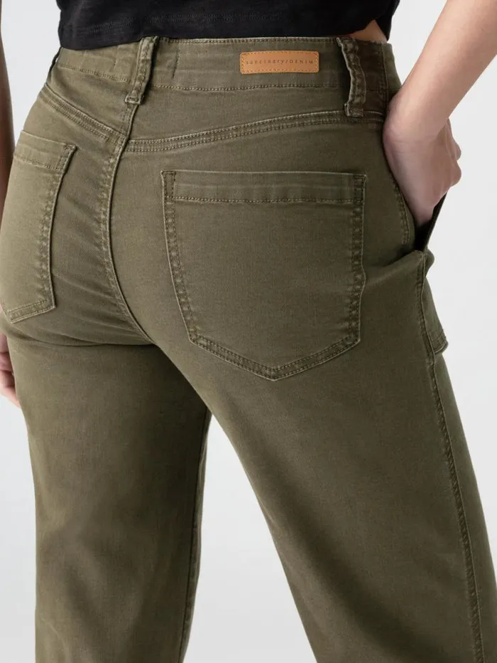 Women Vacation Crop High Rise Pant Burnt Olive Sanctuary Clothing Pants