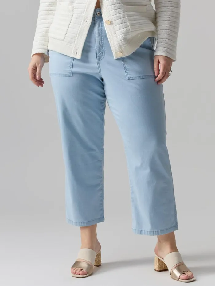 Women Vacation Crop High Rise Pant Ultra Pale Inclusive Collection Sanctuary Clothing Inclusive