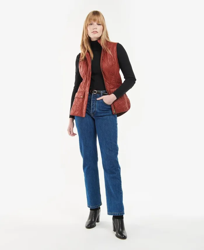 Women Vests Barbour Wray Gilet Burnt Hennabrown Women Vests Barbour Wray Gilet Burnt Hennabrown