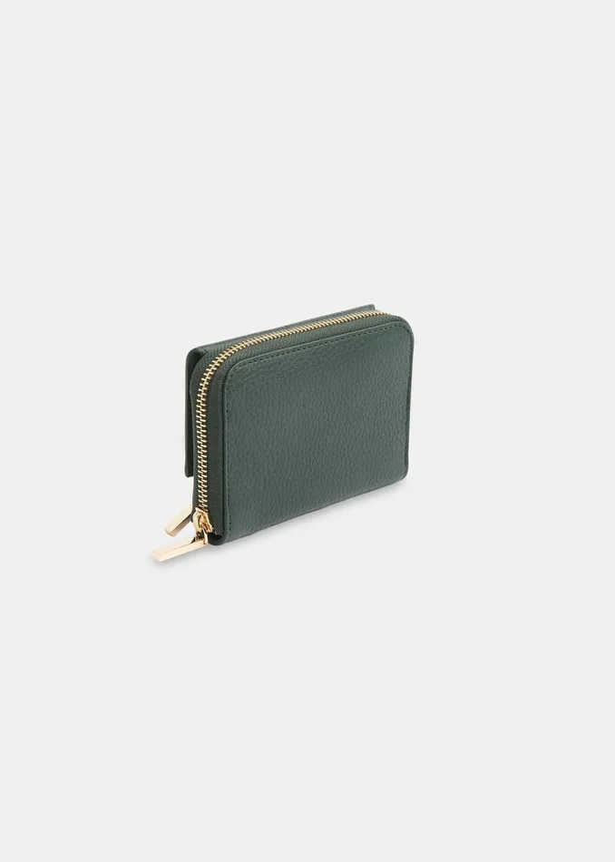 Women Wallets and Cardholders Whistles Dark Green Bibi Zip Purse