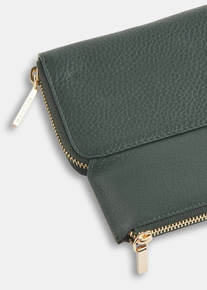 Women Wallets and Cardholders Whistles Dark Green Bibi Zip Purse