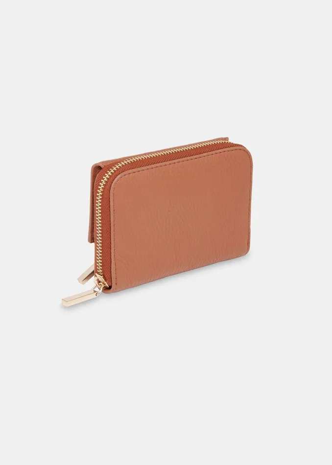 Women Wallets and Cardholders Whistles Tan Bibi Zip Purse