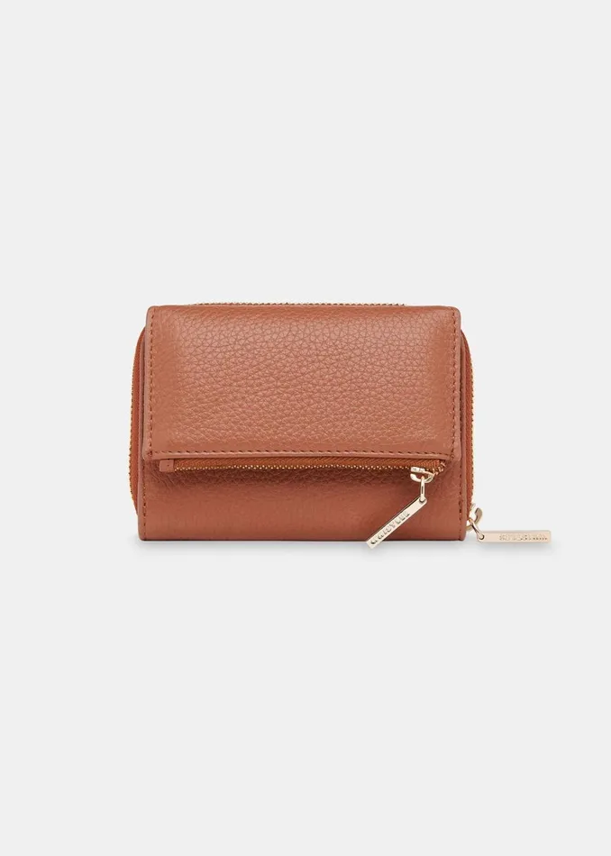 Women Wallets and Cardholders Whistles Tan Bibi Zip Purse