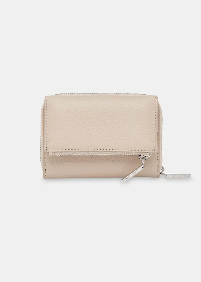 Women Wallets and Cardholders Whistles Taupe Bibi Zip Purse