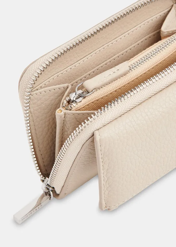 Women Wallets and Cardholders Whistles Taupe Bibi Zip Purse