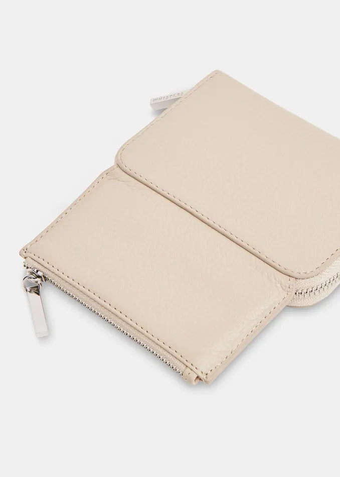 Women Wallets and Cardholders Whistles Taupe Bibi Zip Purse