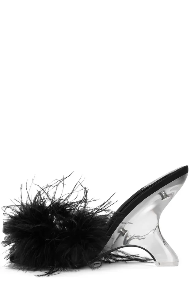 Women Wedge Jeffrey Campbell DODIE Black Silver