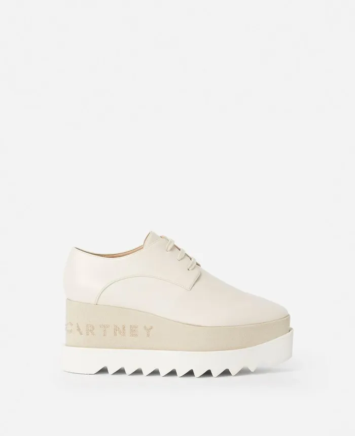 Women Wedges Stella McCartney Elyse Platforms White