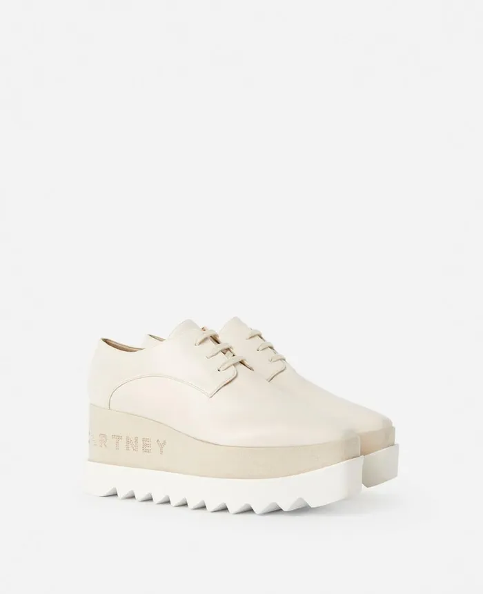 Women Wedges Stella McCartney Elyse Platforms White