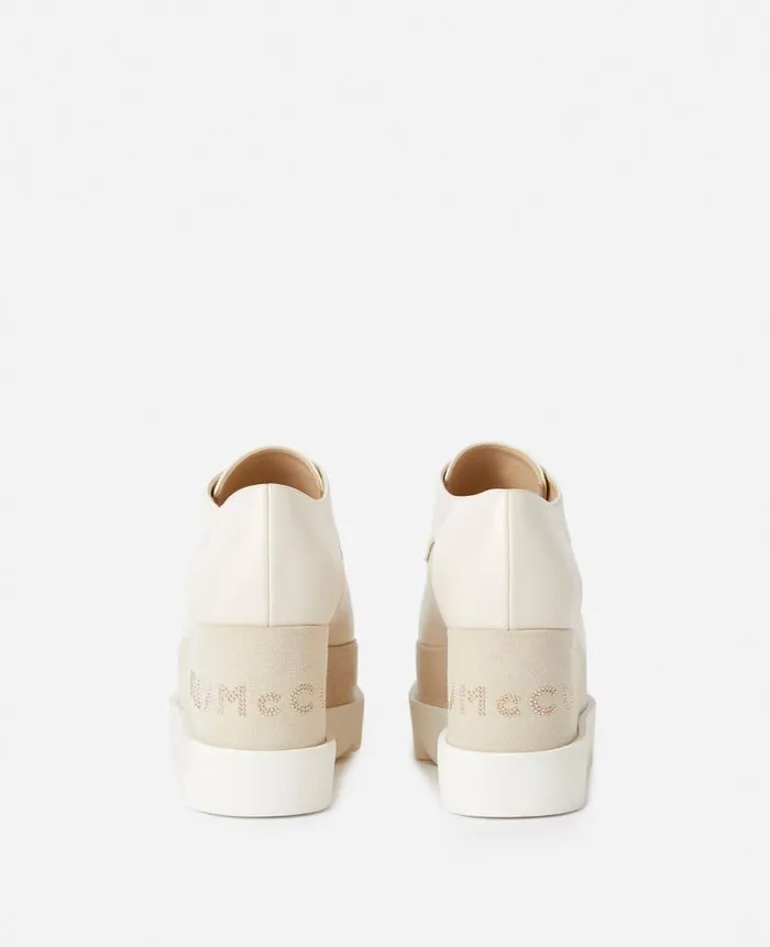 Women Wedges Stella McCartney Elyse Platforms White
