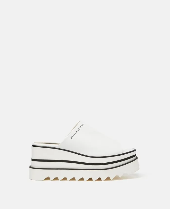 Women Wedges Stella McCartney SneakElyse Platform Mules White
