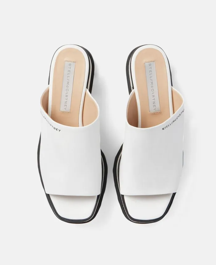 Women Wedges Stella McCartney SneakElyse Platform Mules White
